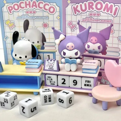 Creative Cartoon Pachy Dog Desk Calendar Ornament Perpetual Calendar Simple Style Desktop Small Ornament Gift