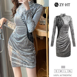 Elevate Your Wardrobe: High-Class French Style & Silver Velvet Dresses