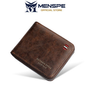 MENSPE Mens Short Wallet Soft PU Short Wallet Multi-Functional Wallet Retro Large Capacity Purse Multi-Card Position ID Credit Cards Holders Coin Pouch PU Leather Coin Bag Business Wallets