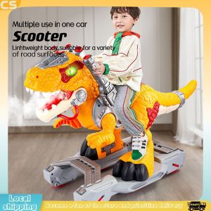 Children dinosaur Cavalry Kick Scooter