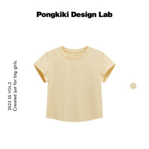 Zheng Juan Sporty Slim Fit T-Shirt Womens Large Size Versatile Summer Top Cotton Polyester Knitted round Neck Short Sleeve