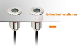 DC12V/24V IP68 Waterproof Mini Outdoor Undergroud Lamp for Garden Yard Pathway Deck Step Lighting Pool Fountain Underwater Light