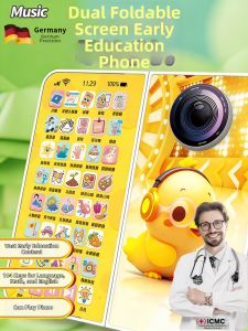Educational Rechargeable Folding Touchscreen Toy Phone