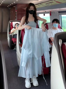 Bộ Đồ Hai Mảnh Thời Trang Mùa Hè Chống Nắng Cho Nữ Áo Sơ Mi Và Váy Dây Thời Trang Mùa Hè Mới Về Bộ Đồ Hai Mảnh