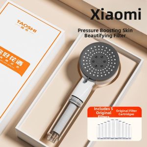 Pressure-Boosting Filtering Shower Head