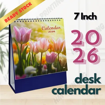 [READY STOCK] 7” Table Calendar 2026 (Flower) | 7” Kalendar Meja 2026 (Bugah)
