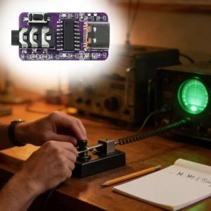 USB to CW Key Trainer CW Training Partner Morse Code Trainer Type C Interface Plug and Play Keyer Practice Device