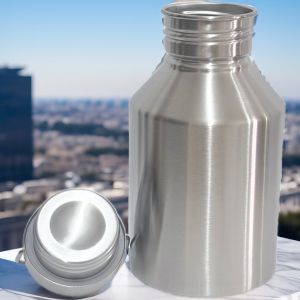 Large Capacity Portable Stainless Steel Water Bottle 2L 304 Material Outdoor Camping Travel Drinking Water Container Non-Insulated