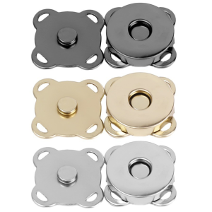 10 Sets Blossom Magnetic Snap Button Fastener For Leather Purse Handbag Craft DIY Accessories