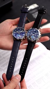 BIDEN Jam Tangan Pria Terbaru Multifungsi Luminous Kalender Anti Air Tali Kulit Jam Tangan Cowok