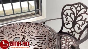Bàn Ghế Sân Vườn-D68-GTV - Bàn Ghế Nhôm Đúc Nhập Khẩu - Bàn Ghế Ngoài Trời