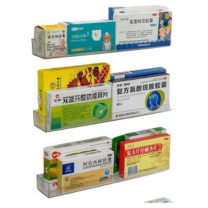 Hộp đựng thuốc dung lượng lớn để sử dụng tại nhà Dụng cụ sắp xếp cửa tủ treo tường Không cần khoan Chất liệu nhựa