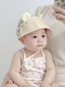 Baby Sun Hat Summer Thin Fisherman Style UV Protection Large Brim Cap for Girls Boys Newborns Comfortable Polyester Fiber