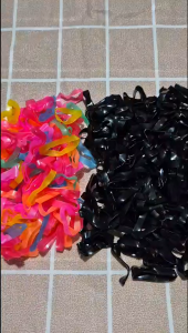 100g Dây thun cột tóc bảng to màu đen nhiều màu - AnNa