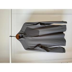 เสื้อเชิ้ตแขนยาวขนแกะกันลมกันหนาวสำหรับผู้ชายและผู้หญิง ฤดูใบไม้ร่วง/ฤดูหนาว ปี 2024 แจ็คเก็ตขนแกะแบบมีซิป คอตั้ง สำหรับเดินป่า ปีนเขา ท่องเที่ยว