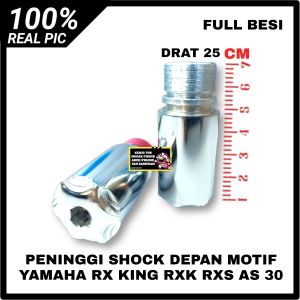 PENINGGI SHOCK SKOK DEPAN MOTIF YAMAHA RX KING RXK RXS 5CM DAN 10CM SET KARET PELINDUNG LUMPUR