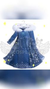 hiCosplaydy Kids Frozen Princess Elsa Long Sleeve Cosplay Costume