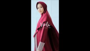 Gamis set khimar syari zayra raina premium renda brokat double layer by viola hijab