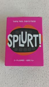 Splurt Card Game Splurt! Portable Party Card Game Think Fast Say It First Pink