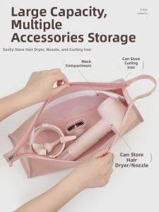「China Plug」MIRUIDUO | Portable Hair Tool Storage Bag for Hair Dryer Curling Iron and Straightener