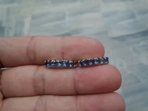 PY Beauty+ ร้านนี้ขายแต่ของแท้ 925 Sterling silver ฝังพลอยไพลินกาญจนบูรี (Natural Sapphire) น้ำหนัก 2.50 กะรัต คัดพลอยนสวยทุกเม็ด