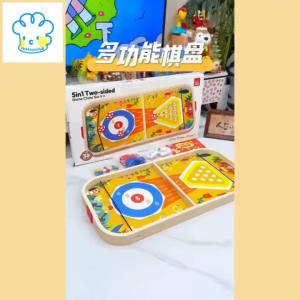 Bộ Đồ Chơi Gỗ đa năng 5 Trong 1 - Cờ Giao Thông Cờ Rắn Bowling | Đồ Chơi Giáo Dục Tương Tác