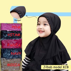 kerudung krudung kudung jilbab hijab instan anak ank bayi perempuan lucu model terbaru umur 0-6 bulan 6-12 bula 12-18 bulan 1 2 3 4 5 6 tahun model Lipit KCB