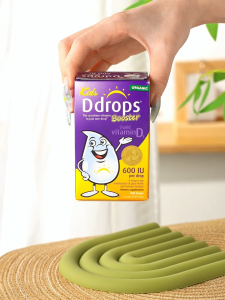Ddrops Liquid Organic Vitamin D3 600 IU - Vitamin D untuk Anak-anak Mendukung Kesehatan Gigi & Tulang Bebas Preservatif 2.8ml
