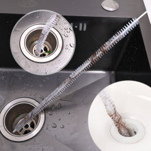 72CM Pipe Dredging Brush Sink Cleaning Hook Sewer Bendable Pipe Cleaner for Bathroom Hair Removal Drain Snake Kitchen Cleaning