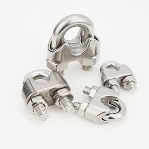 10pcs M2 M5 Wire Rope Clamp Clip Stainless Steel U Bolt Saddle Fastener Cable Clamps