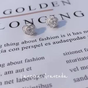 Lareyna Aravenda Anting Silver Korea Wanita Bunga Cherry Blossom AT006