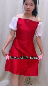 Ami Collection - Midi Dress Iren Ukuran M / Dress Wanita / Dress Midi / Dress Midi Formal / Dress