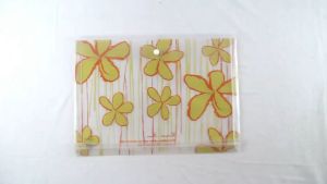 Map Plastik Kancing F4 TOMEX Map Kancing Plastik Data Bag File Horizontal ROMANTIC FLOWER 6 pcs