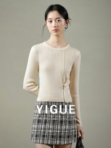Yigue | Slimming Zip Design Soft Sweater