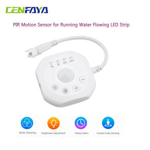5V-24V PIR Motion Sensor for Running WS2811 2835 COB Running Water Flowing LED Strip Horse Racing Light Dimmable Timer Control