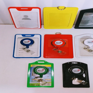 Gantungan Yoyo Id Card Putar Stainless Telkom Indonesia + Tempat/Holder Id Card