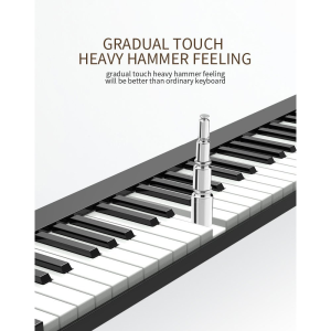 Lababymall【READY】88 keys Piano Lipat Elektrik 61 Keys Keyboard Piano Alat Musik portabel bluetooth Keyboard