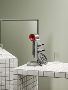 Dyson Hair Dryer Stand Holder Vertical Storage No Drilling Required Bathroom Organizer Metal Bracket for Home Use