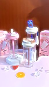 FACE PCTG Sky Cup Water Cup Drinking Bottle With Straw  (580ml)