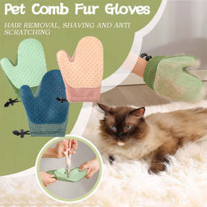 Pet Bath Hair Removal Brush Massage Floating Cat Roll Multifunctional Gloves Massage Animal Bathing Hair Removal Gloves