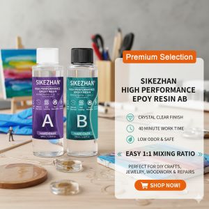 6.8OZ Crystal Clear Epoxy Resin Kit Food Safe Casting for DIY Jewelry Making Art Crafts Molds Coating Resina Epoxica