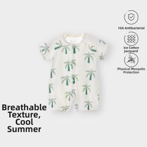 TONGLIANCHUXIN | Summer Newborn Short Sleeve Lace-up Onesie
