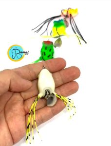 Umpan Pancing Kodok Soft Bait: Casting Gabus dengan Spiner & Ekor Bahan Karet 3cm Berat 4gr