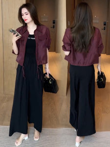 Summer New Lightweight Breathable Womens Sun Protection Shirt Loose Slimming Thin Shoulder Pad Fashionable Age-Defying Versatile Top