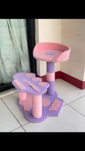 Cakaran Kucing Cat Scratcher Mainan Garukan Kucing Cat Tree Condo Kekinian