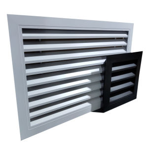 Aluminum Alloy Venetian Blind Ventilation Air Conditioning Breathable Decorative Exterior Wall Rainproof Return Air Outlet Grille