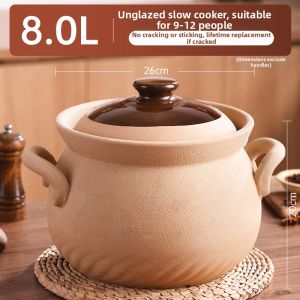 XIANGYOUYOU | Heat-Resistant No-Crack Ceramic Soup Pot