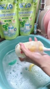 Save D ผลิตภัณฑ์ล้างขวดนมและจุกนมเซฟดี ชนิดถุงเติม 500 มล.(ถุงเดี่ยว)