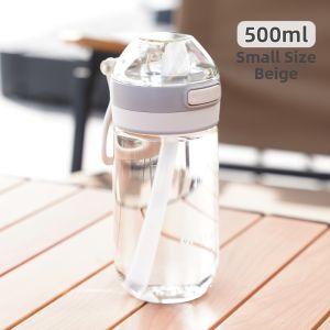 With Straw Plastic Cup