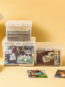 MRUN | Transparent Flip-Top Card Organizer Box